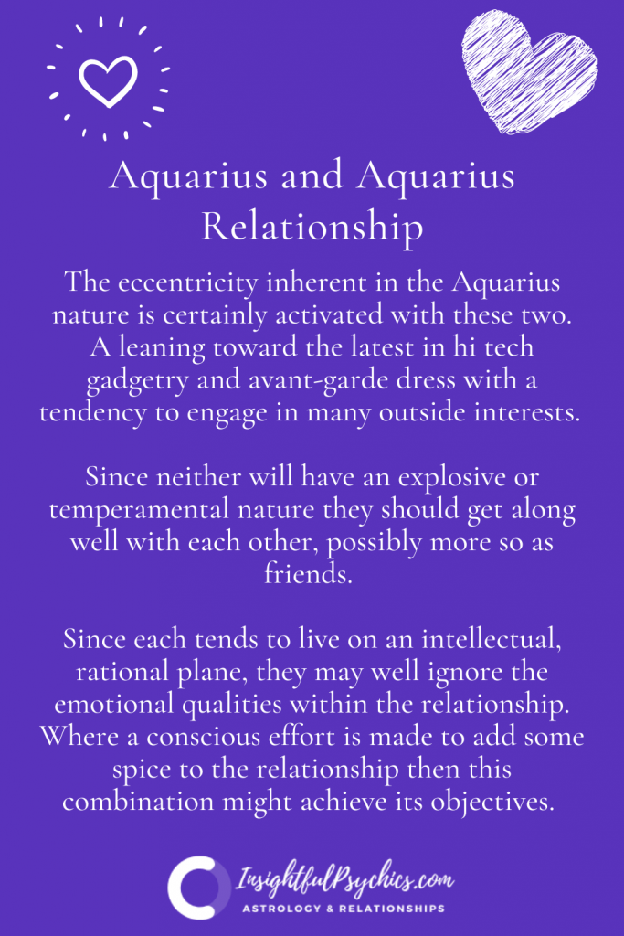 Aquarius and Aquarius Relationship