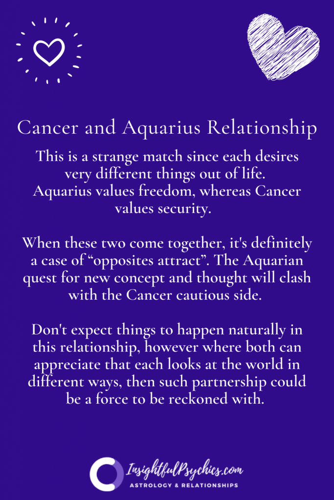 Cancer and Aquarius Relationship