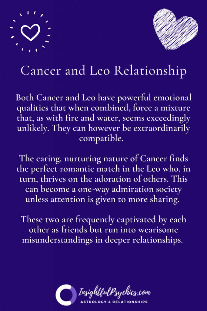 Cancer and Leo Relationship