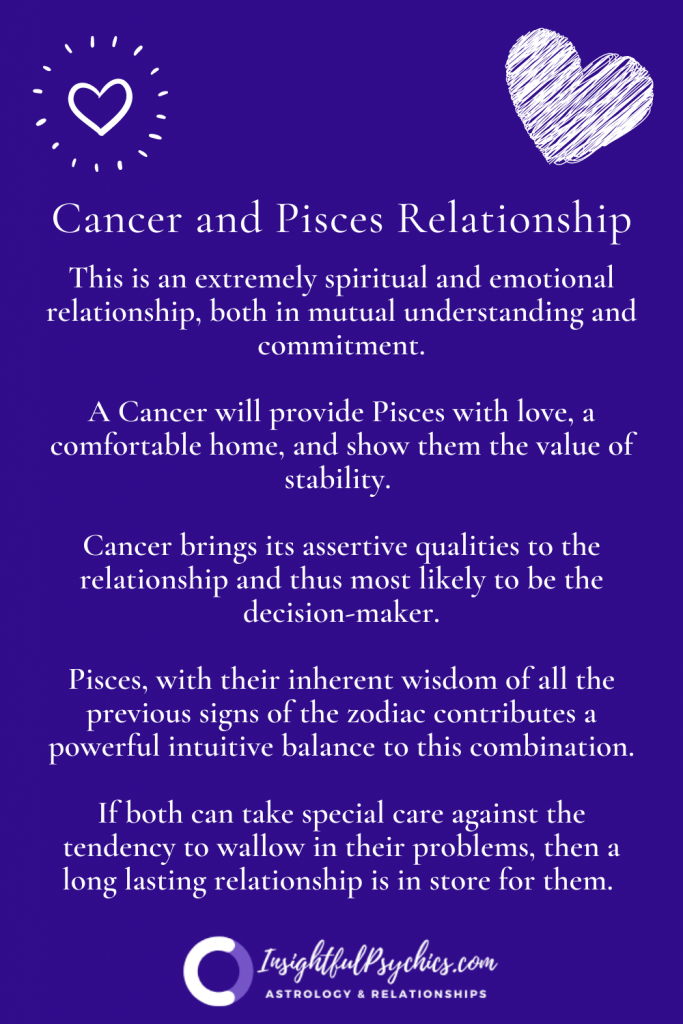 Cancer and Pisces Relationship