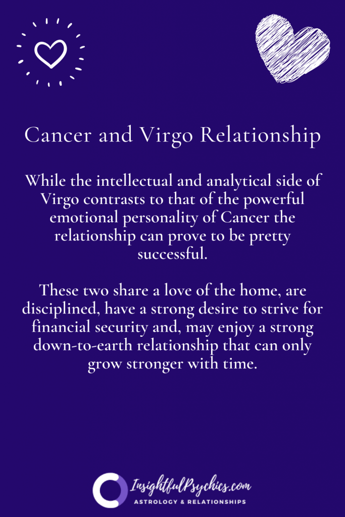 Cancer and Virgo Relationship