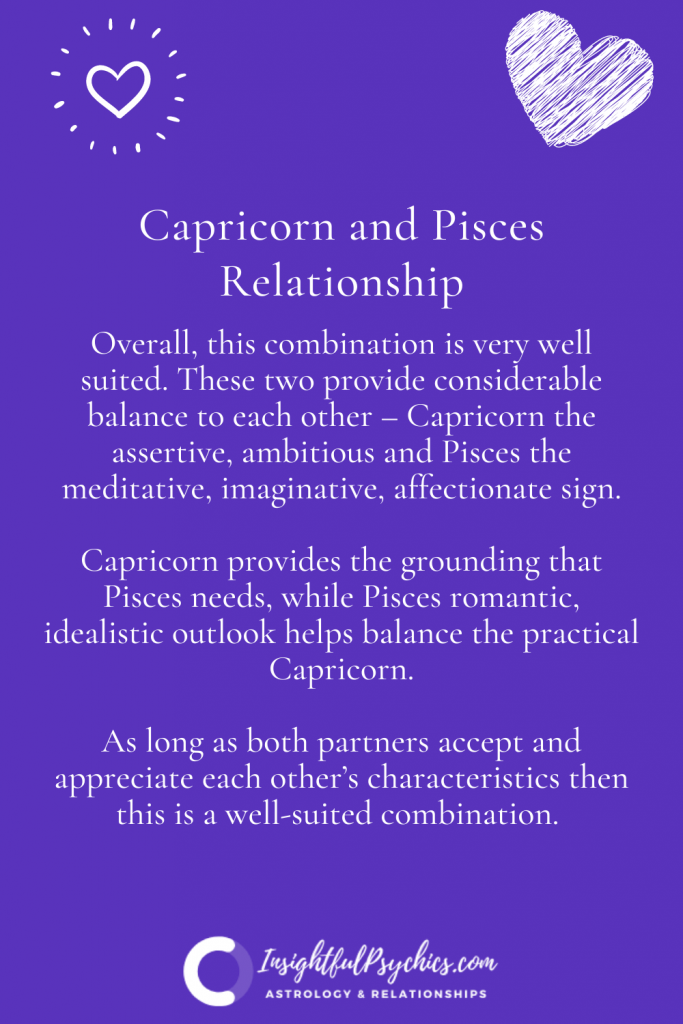 Capricorn and Pisces Relationship