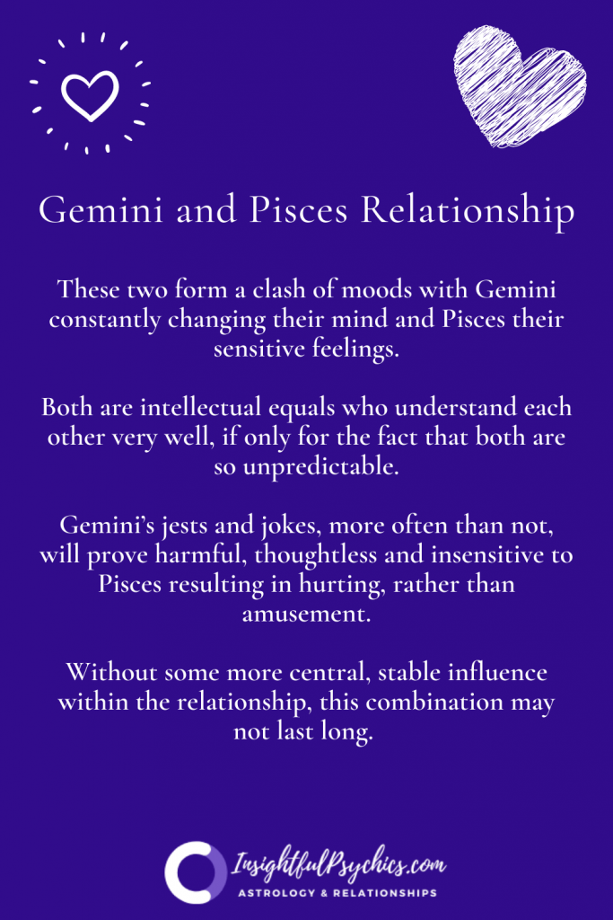 Gemini and Pisces Relationship