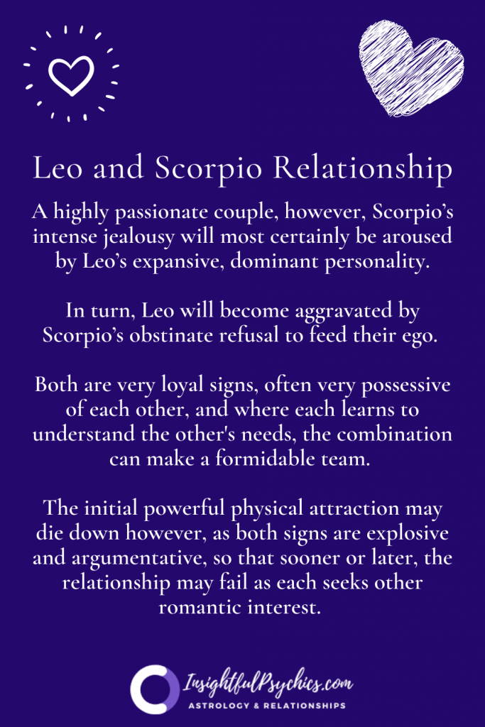 Leo and Scorpio Relationship