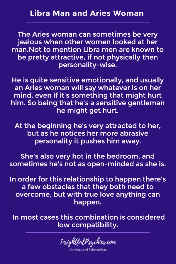 Libra Man with Aries Woman