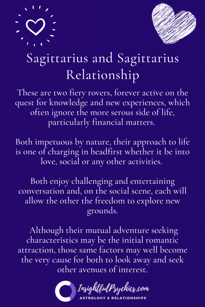Sagittarius and Sagittarius Relationship