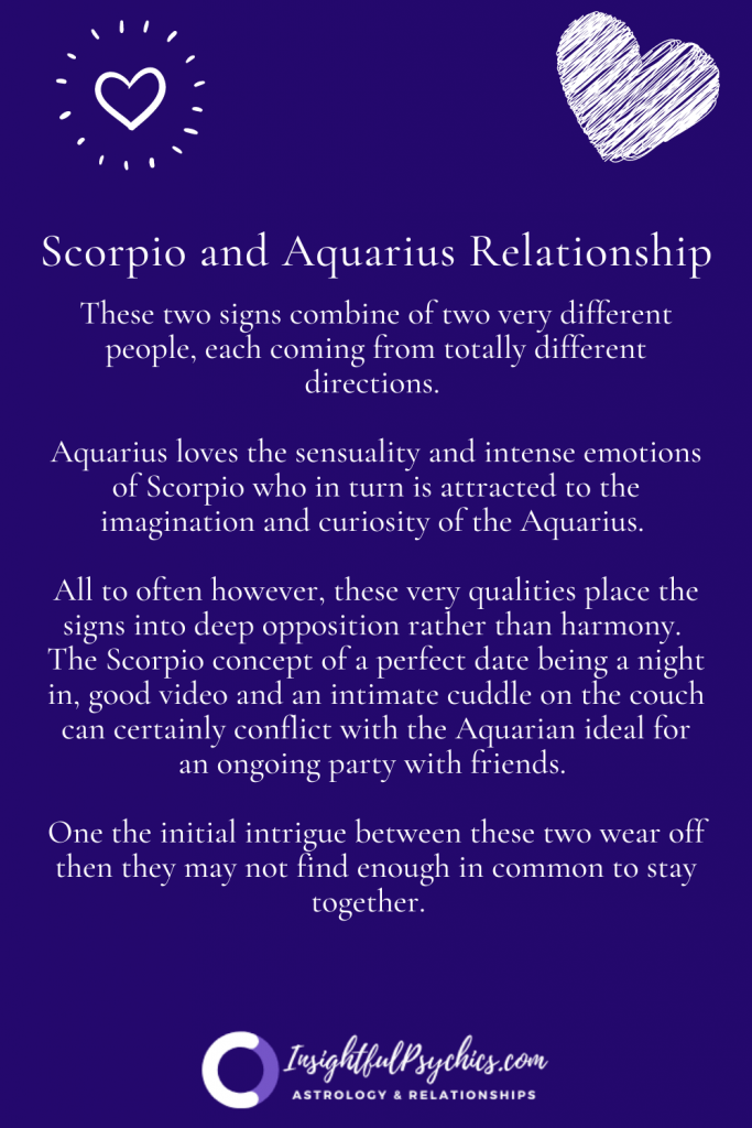 Scorpio and Aquarius Relationship