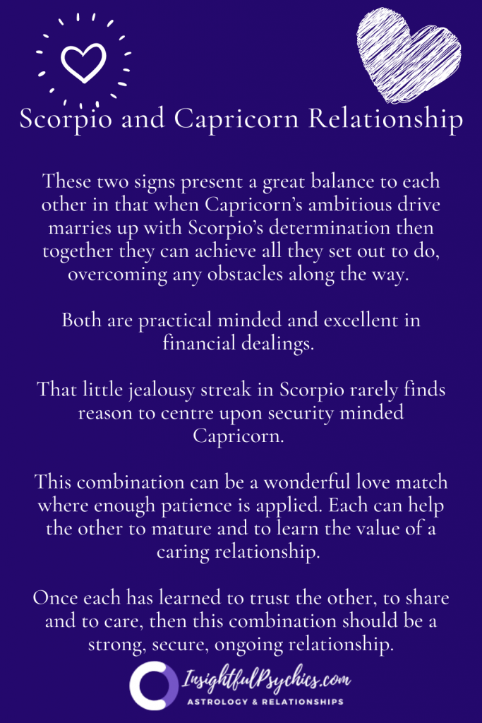 Scorpio and Capricorn Relationship