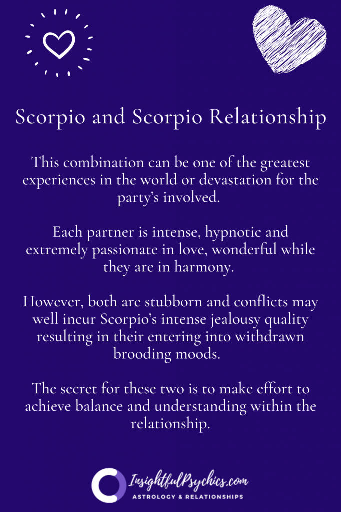 Scorpio and Scorpio Relationship
