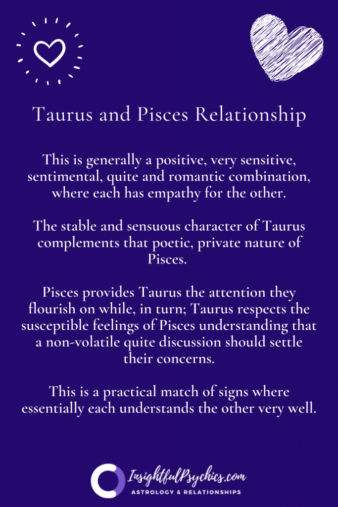 Taurus and Pisces Relationship