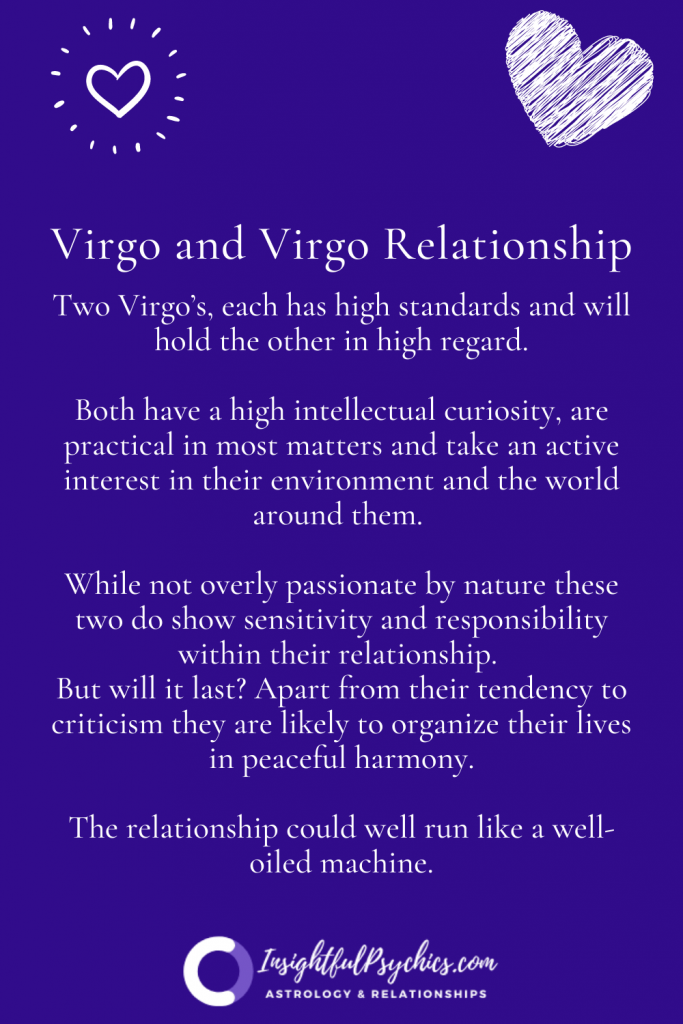 Virgo and Virgo Relationship