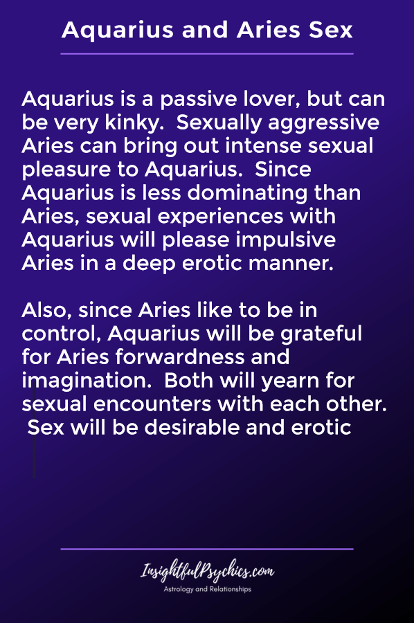 aquarius and aries sexually