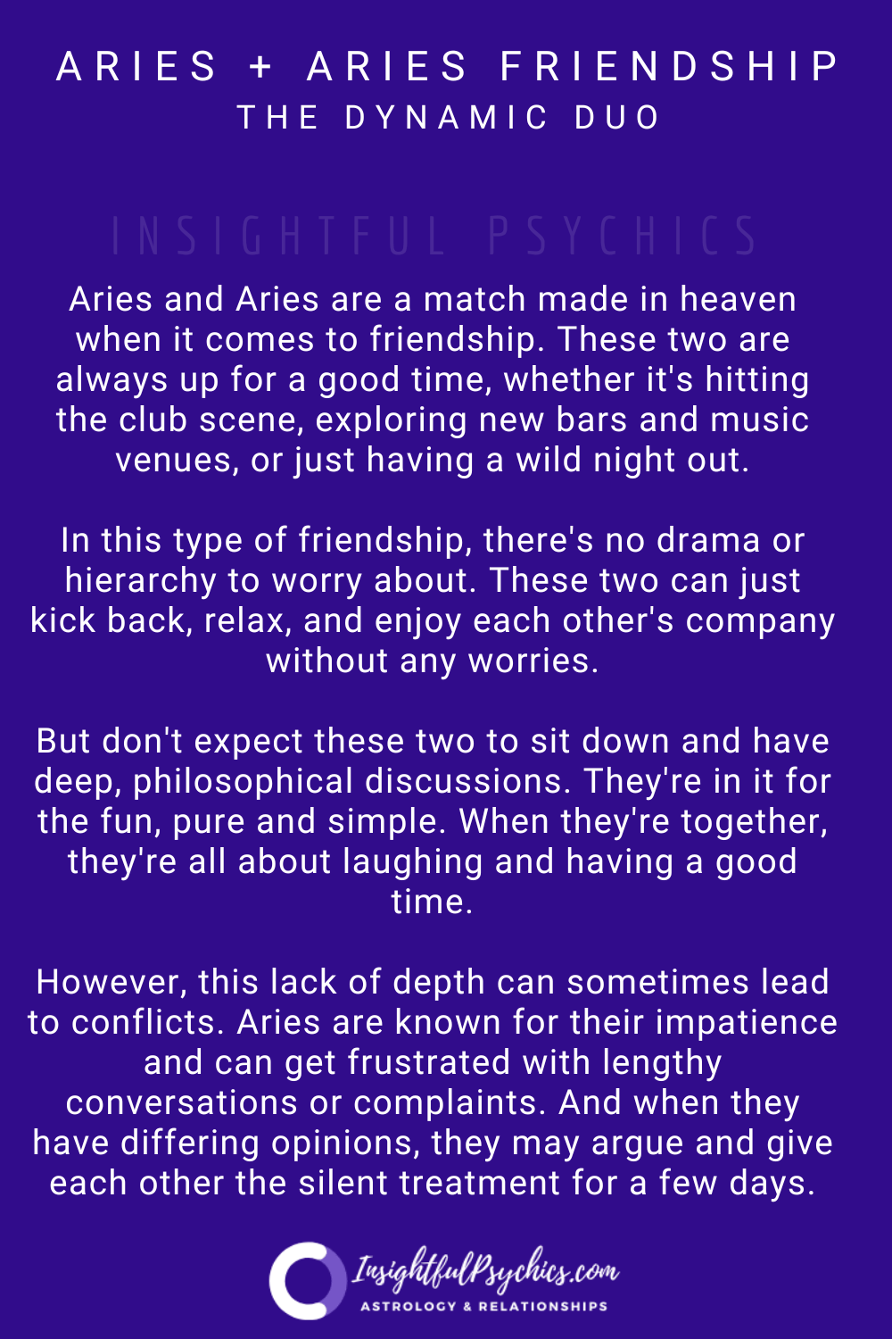aries and aries friendship