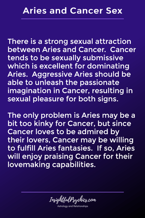 aries and cancer sexually compatible