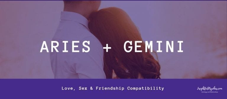 Aries and Gemini Compatibility: Sex, Love, and Friendship