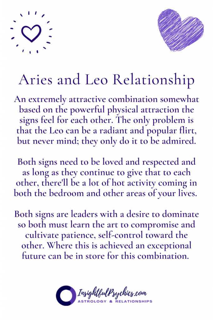 aries and leo relationship
