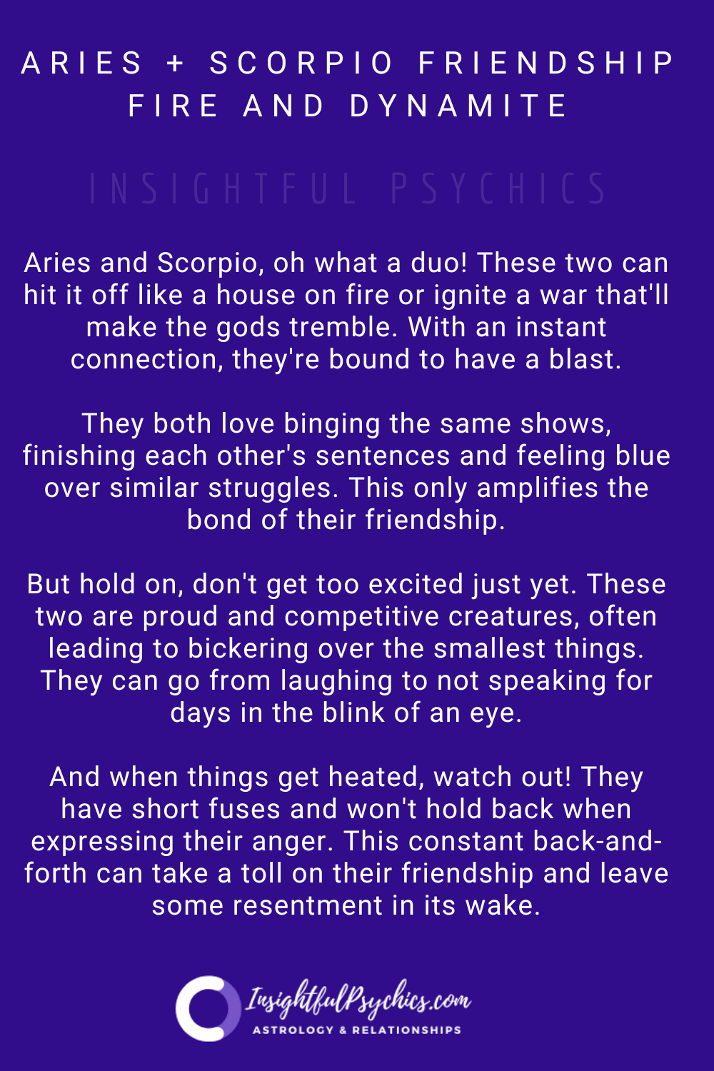 scorpio and aries friendship