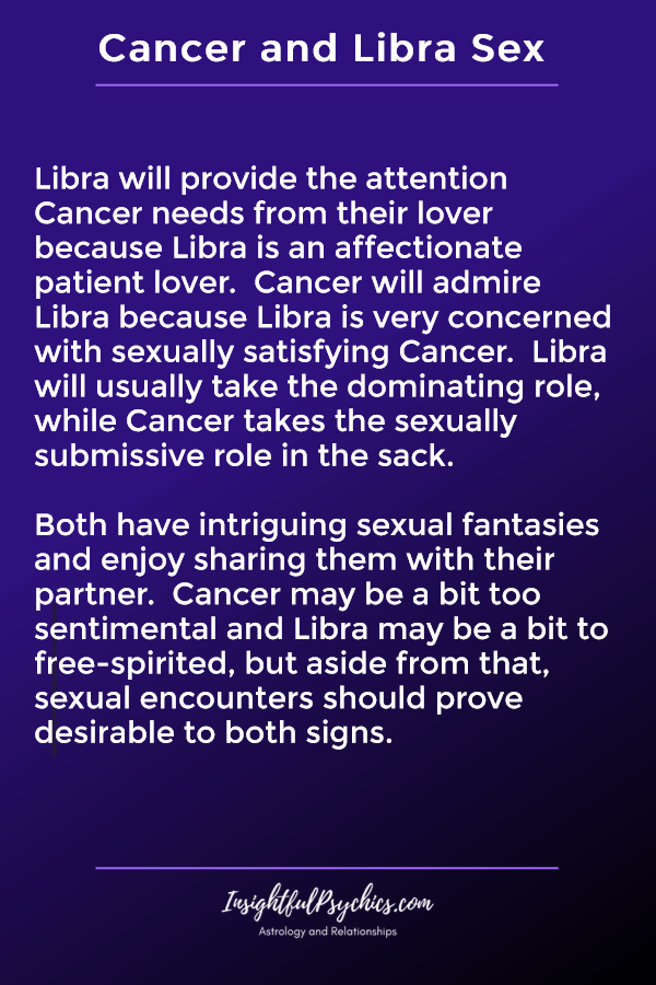 cancer and libra sexually compatible