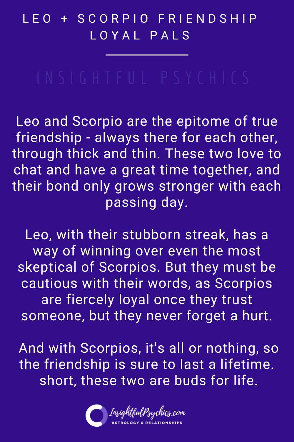 scorpio and leo friendship