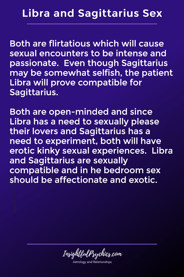 Sagitarius and libra sex compatibility