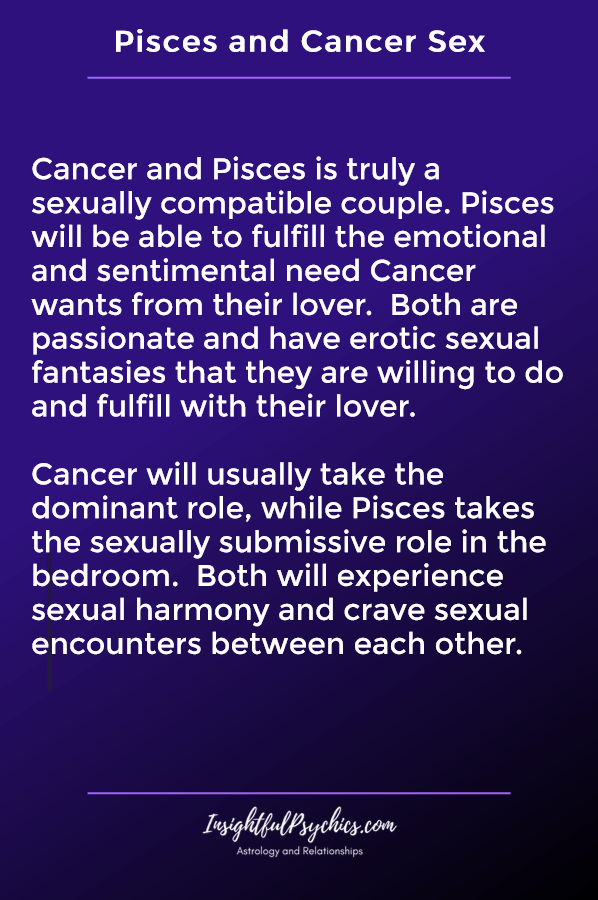 pisces and cancer sexually compatible
