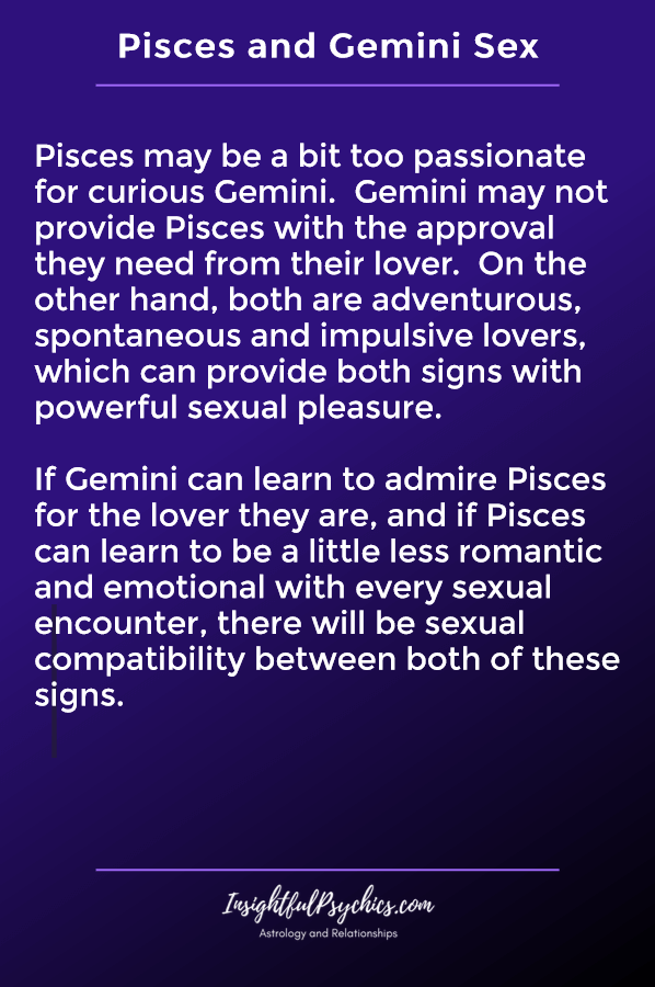 Pisces and gemini woman
