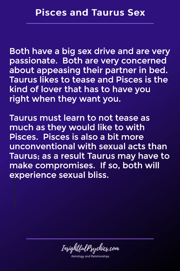 pisces and taurus sexually compatible