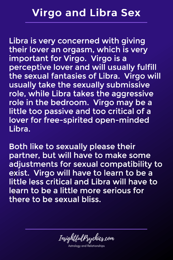 Virgo man libra woman sexually