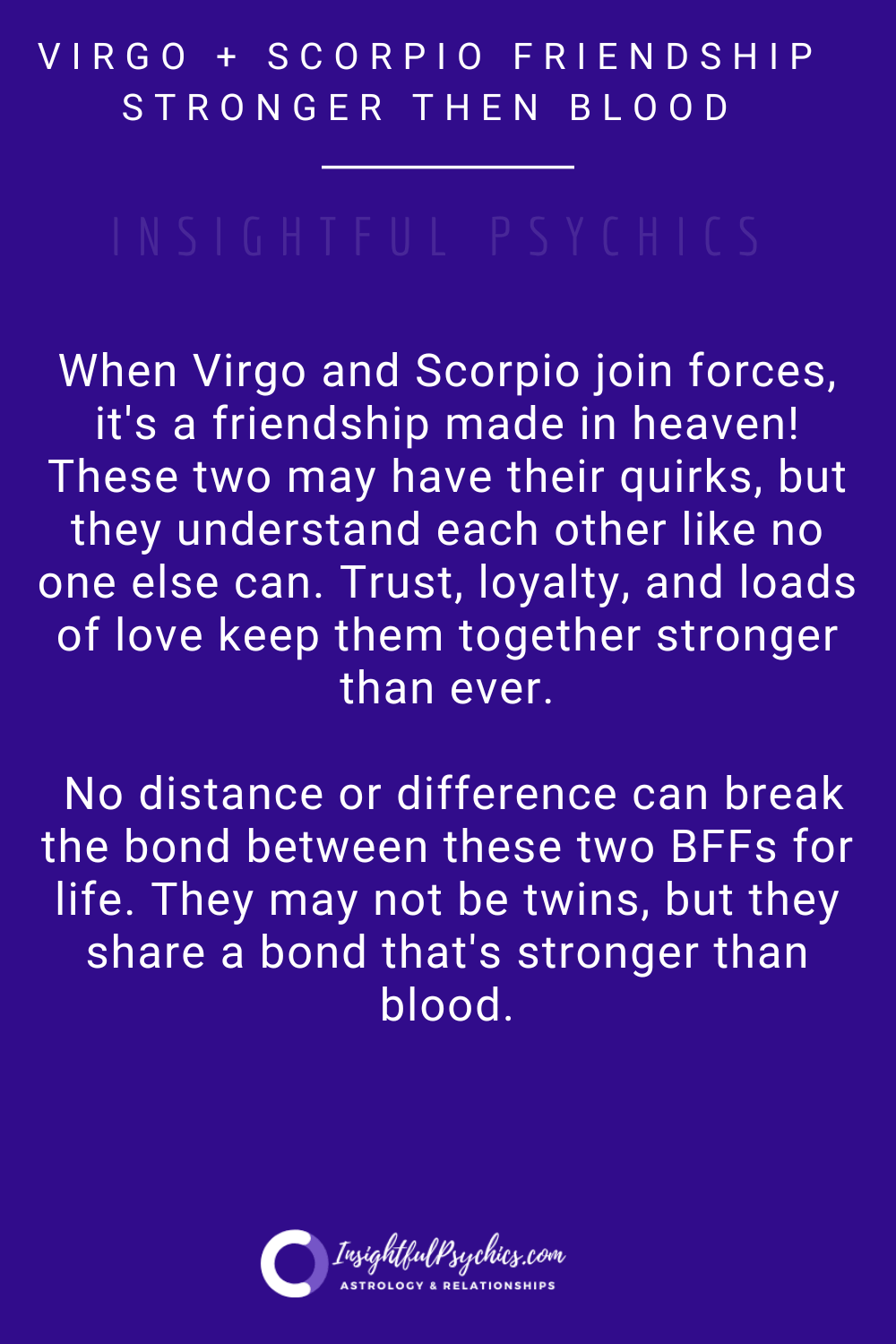 scorpio and virgo friendship