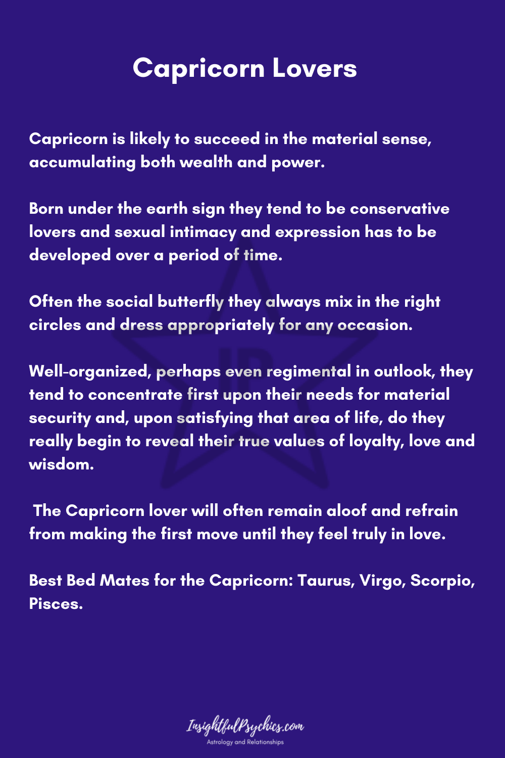 capricorn lovers