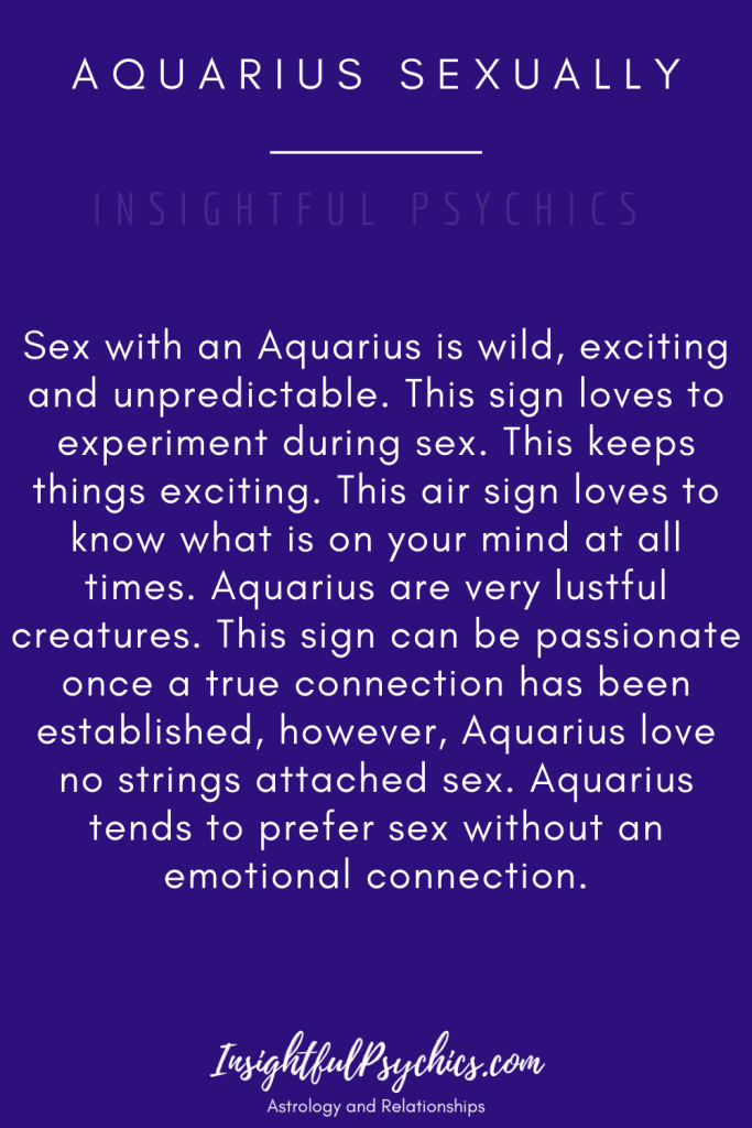 Aquarius Sexually