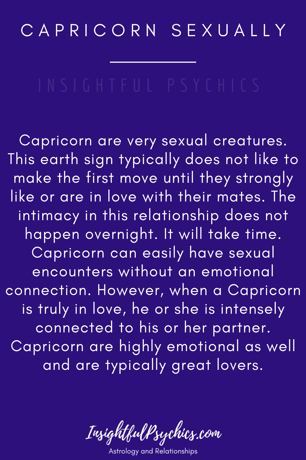 You likes subtle man a capricorn signs Here’s How