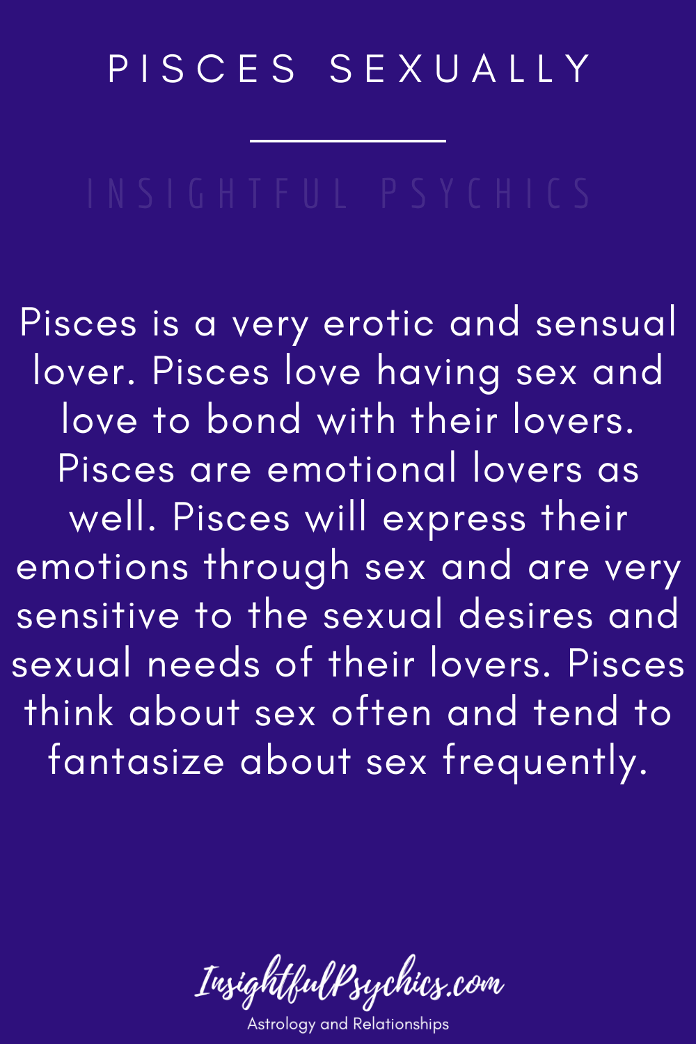 How To Make Love To A Pisces Man