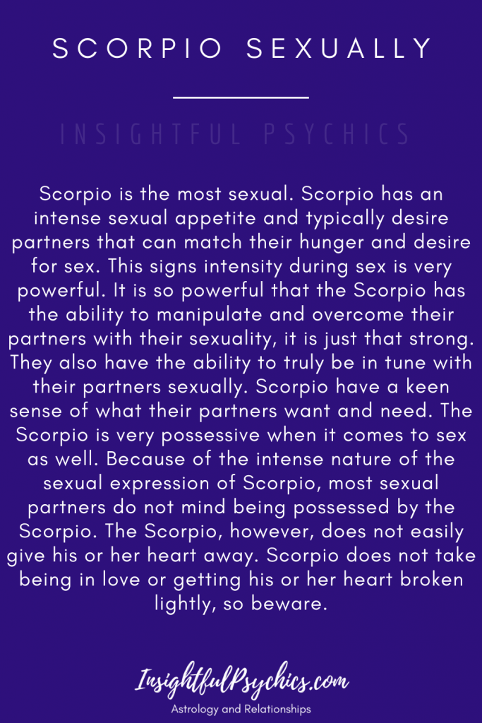 Scorpio Sexually