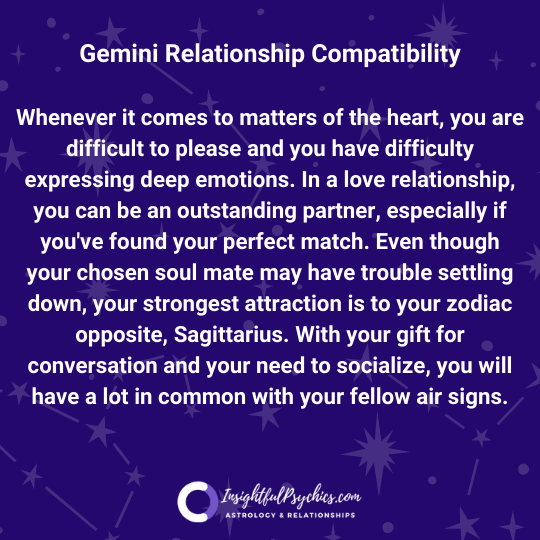 Gemini most compatible relationship