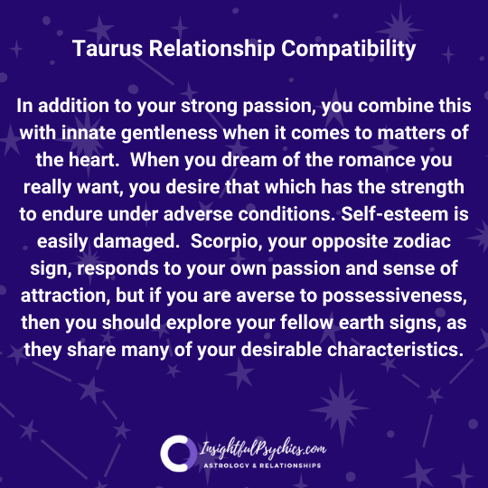 taurus most compatible relationship